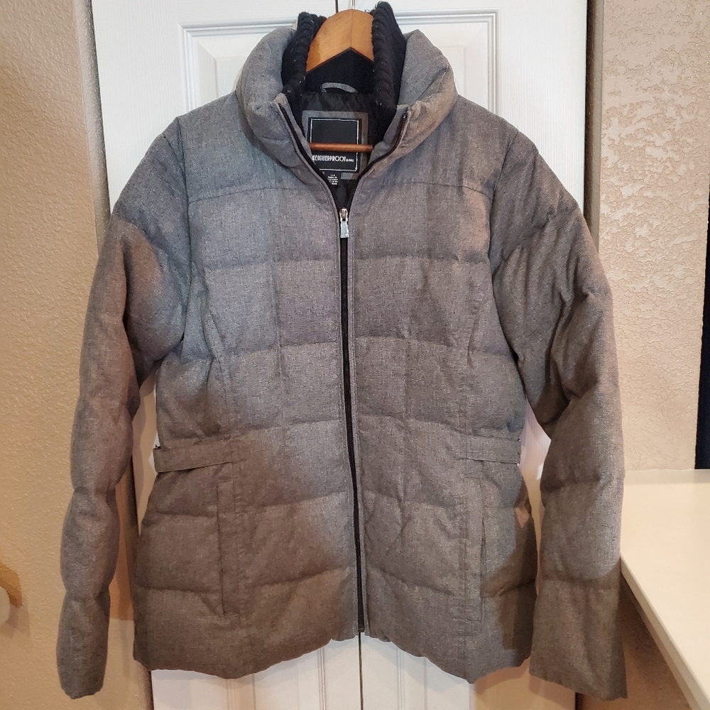 Weatherproof Gray Quilted Puffer Jacket